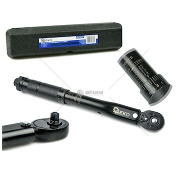 Dynamometrický momentový klíč 1/4", 5 - 25 Nm GEKO