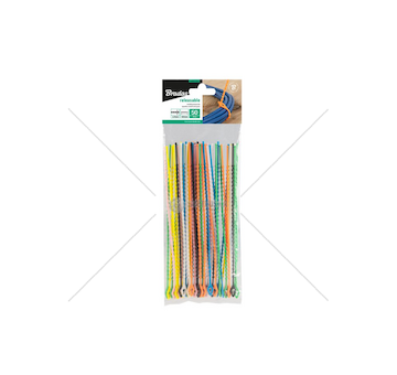Elastické stahovací pásky 2,9×180 mm, 50 ks, mix barev - BRADAS