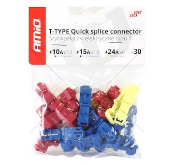 Elektrické rychlospojky Typ-T, 30ks mix