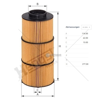 Filtr oleje  mercedes actros mp4/mp5, antos, arocs om471.9../ 473.900 907 euro 6 0258426_A