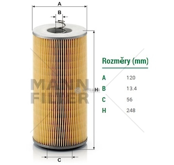 Filtr oleje mercedes mk/ng/sk, liebherr, krone, new holland, case-ih, claas 0167224_A