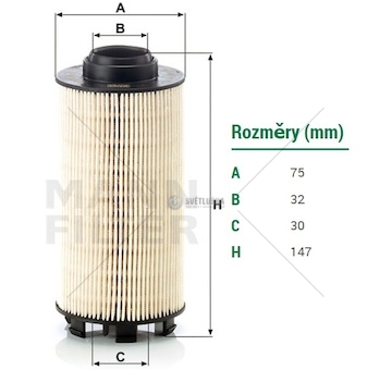 Filtr paliva mercedes actros, antos, arocs, atego3 om934.911-om936.973 od 07.2011 0205477_A