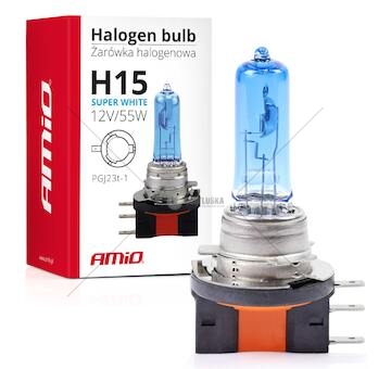 Halogenová žárovka H15 12V 55W Super White