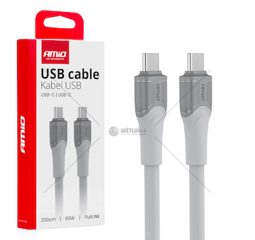 Kabel USB-A TO TYP-C 60W 200cm FullLINK model X111 AMiO-04292