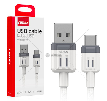 Kabel USB na USB-C 3A 200cm FullLINK AMIO-03906