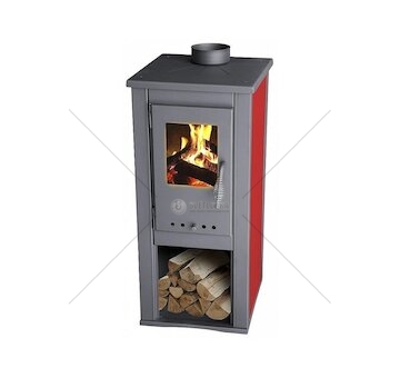Kamna Thalia Okta 3,9kW, 85cm, červené