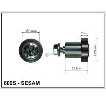 Kladka bočnice SESAM krátká  609S