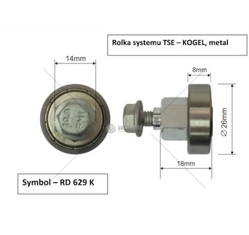 Kladka přesuvná návěsu KOGEL  RD629K