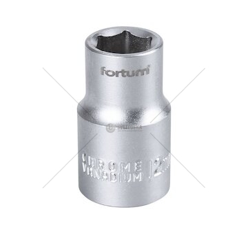 Klíč nástrčný, 1/2', 12,0mm, L 38mm, 61CrV5, FORTUM