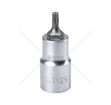 Klíč zástrčný TORX, 1/2', TX25, L 55mm, CrV/S2, FORTUM