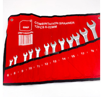 Klíče ploché/očkové 6-22 12ks sada profi