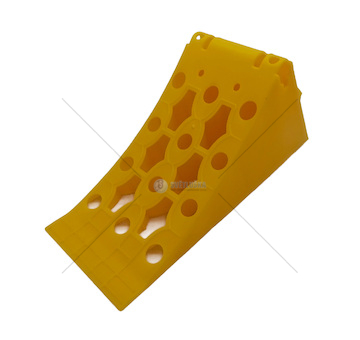 Klín zakládací pod kola 383mm plastový žlutý do 3,5T