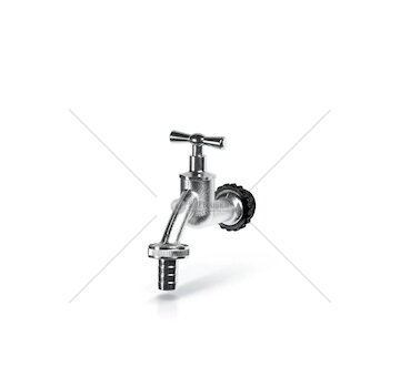 Kohoutek 1/2" pro nádrž na dešťovou vodu, stříbrný TAP