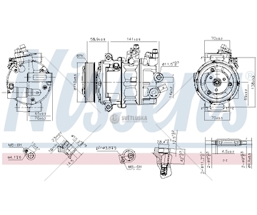 NIS890608 kompresor klimatizace