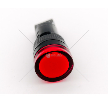 Kontrolka kulatá červená LED 12/24V