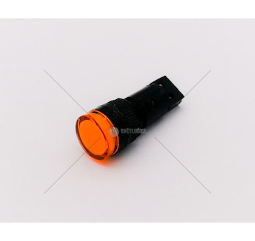 Kontrolka kulatá oranžová LED 12V