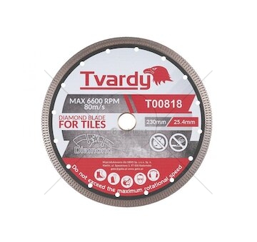 Kotouč diamantový řezný 230x10x25,4/22,23mm na dlaždice a kámen TVARDY