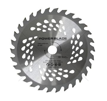 Kotouč pilový s SK plátky (vidiový), 185x30Tx20mm POWER BLADE