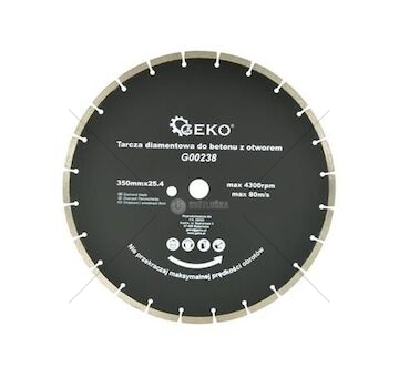 Kotouč řezný diamantový segmentový na beton 350x25,4mm GEKO