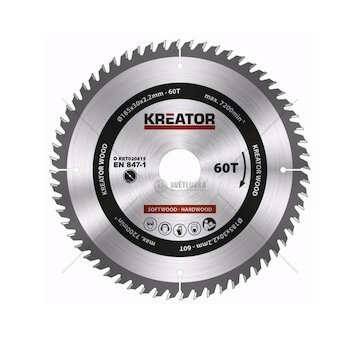 KRT020415 - Pilový kotouč na dřevo 185mm, 60T KREATOR