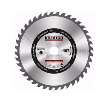 KRT020427 - Pilový kotouč na dřevo 254mm 40T KREATOR