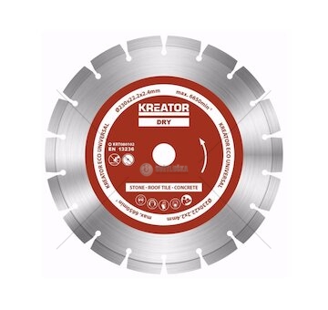 KRT080102  Diamantový kotouč segmentový 230mm UNIVERZAL 3ks sada KREATOR