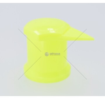 Krytka matice kola 33 mm plastová neonová žlutá vysoká KLTH0256