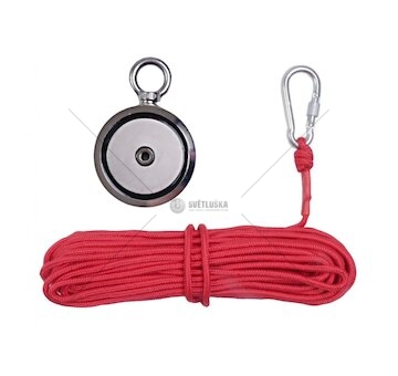 Magnet fishing 140kg oboustranný pro lovce pokladů KD10415 KRAFT&DELE