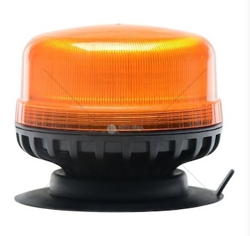 Maják oranžový LED 12-24V 36 LED Nízký na přísavku 120 záblesků za 1min