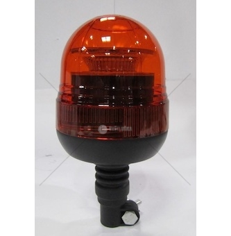 Maják oranžový LED 12-24V na tyčku pružné uložení / výška 240mm
