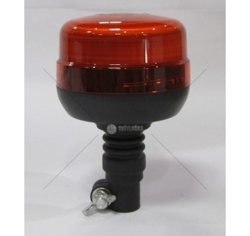 Maják oranžový LED 12-24V upevnění na pružný třmen 188x129mm