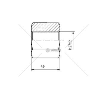 Matice třmenu M27*2 SW41 CSY AZMA-0006