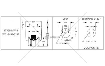 Mech, pneumaticke odpruzeni FIRESTON W01M586297