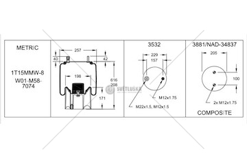 Mech, pneumaticke odpruzeni FIRESTON W01M587074