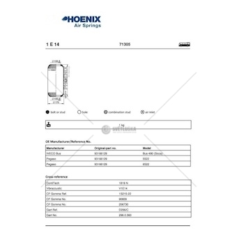 Mech, pneumaticke odpruzeni PHOENIX 1E14
