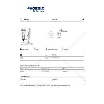 Mech, zaveseni kabiny PHOENIX 2C91-10