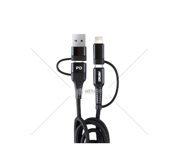 Multikabel USB C-USB C iOs USB A FullLINK 1m UC-15