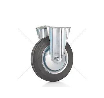 Náhradní otočné kolečko gumové s brzdou 125mm GEKO