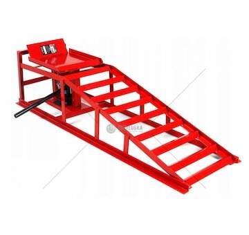 Nájezdová kovová rampa s hydraulickým zvedákem 2T, 1ks MAR-POL