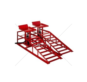 Nájezdová rampa s hydraulickým zvedákem, 2 t, sada 2 ks - MAR-POL