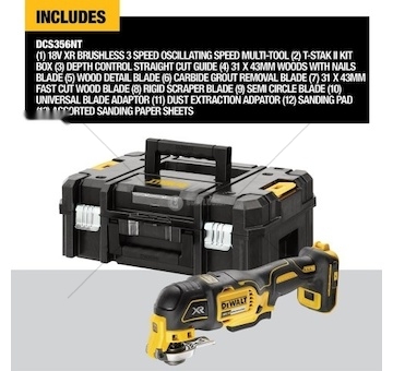 NARZEDZIE WIELOFUNKCYJNE 18V XR MULTI-TOOL DEWALT DCS356NT-XJ