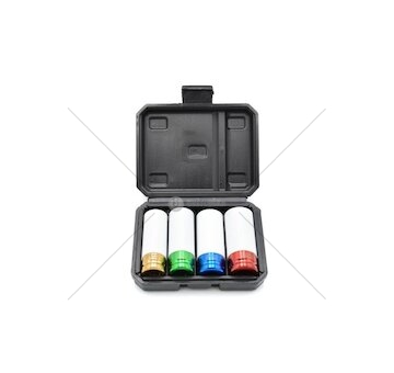 Nástrčné rázové hlavice 1/2" na ALU disky 17, 19, 21, 22 mm GEKO