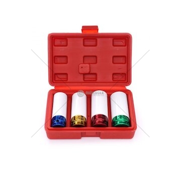 Nástrčné rázové hlavice 1/2" na ALU disky 17, 19, 21, 22mm KRAFT&DELE