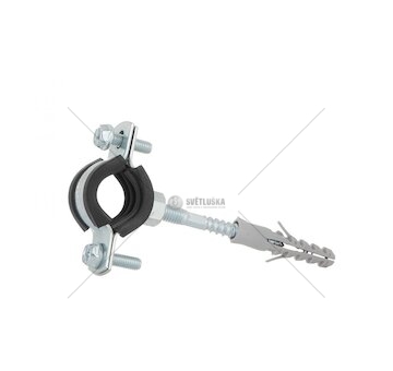 Objímka na trubky 3/4" 26-30mm, s gumovou vložkou, dva šrouby GEKO