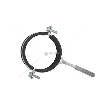 Objímka na trubky 3" 87-92mm, s gumovou vložkou, dva šrouby GEKO