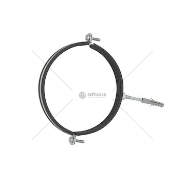 Objímka na trubky 4" 107-112mm, s gumovou vložkou, dva šrouby GEKO