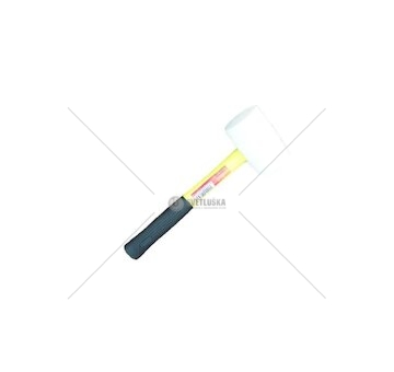 Palička gumová s fiberglassovou rukojetí 90 mm/bílá