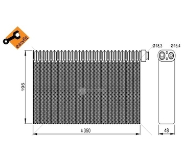 PAROWNIK KLIMATYZACJI SCANIA R 04- NRF NRF36148