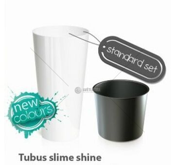 Plastový květináč 64L TUBUS SLIME SHINE