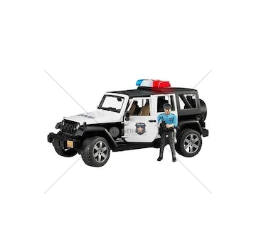 Policejní Jeep Wrangler Rubicon + policista a maják 02526 BRUDER